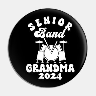 senior Band Grandma 2024 Funny grandma Pin