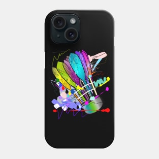 Badminton ball art colorful Phone Case