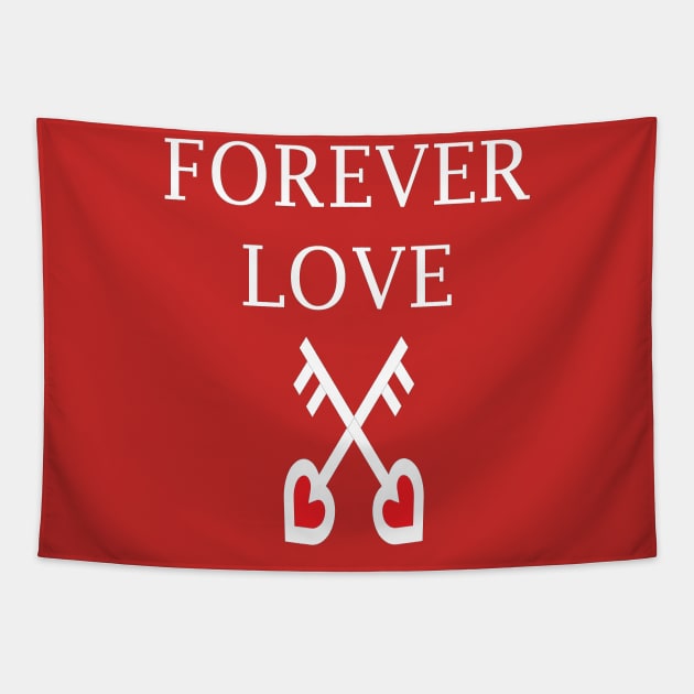 Forever Love Tapestry by JevLavigne