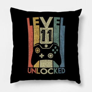 Level 11 Video 11th Birthday Pillow