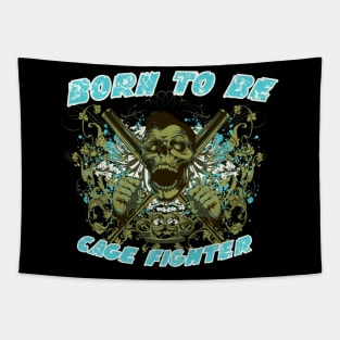 Scary Zombie Skull Tapestry