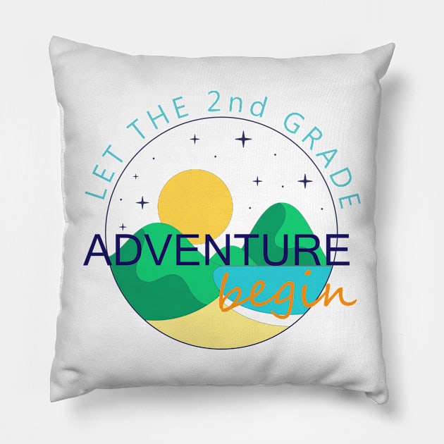 the 2nd grade - back to school adventure - personalized teacher gift- gift for teacher-  back to school tee for kids	- back to school shirt Pillow by YOUNESS98