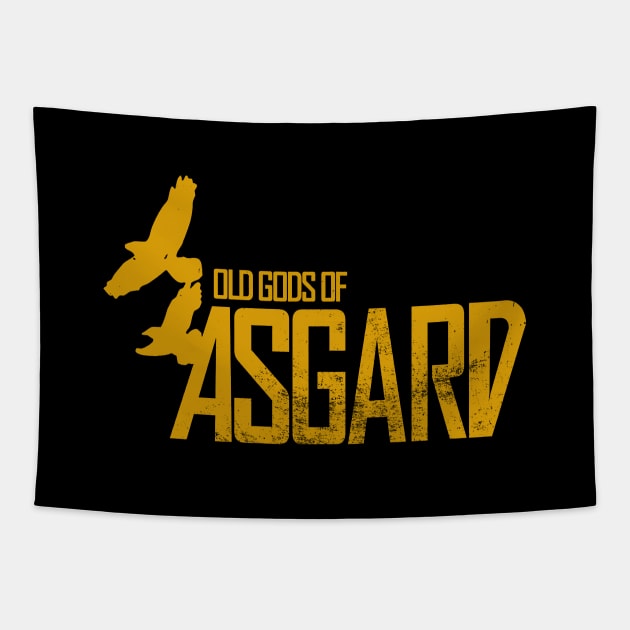 Old Gods of Asgard Band Tapestry by gusfaridi