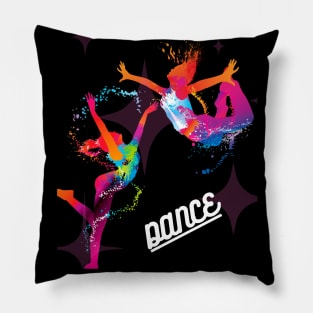 Dancing Girls Design Pillow