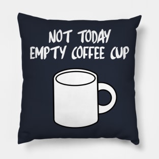 Empty coffee cup Pillow