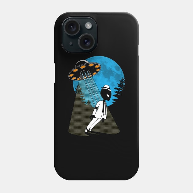 Anti-Gravity Funny 80's Alien Ufo E.T. Flying Saucer King Of Pop Alien Parody Phone Case by BoggsNicolas