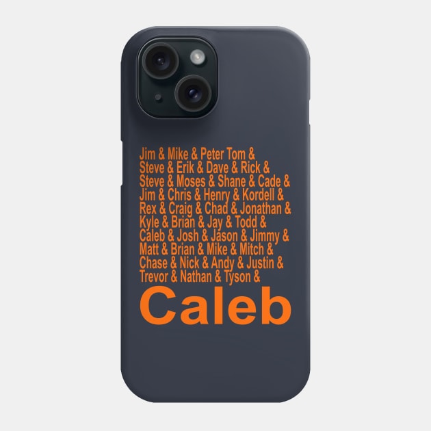 Bears Quarterbacks to Caleb Phone Case by Retro Sports