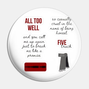 All Too Well Pin