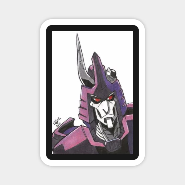 "Not a Decepticon" - Cyclonus Magnet by Art-95