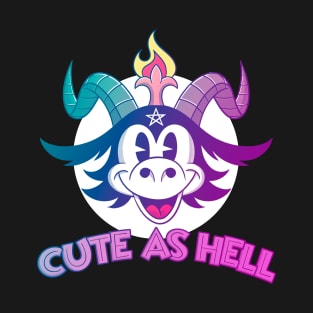 Blackcraft Cute Baphomet Cartoon Blackcraft Cute has Hell Pastel Goth T-Shirt