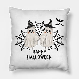 Cute Ghosts Happy Halloween Pillow