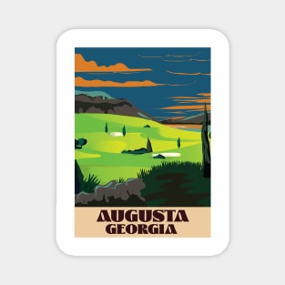 Augusta Georgia Golf sport poster Magnet