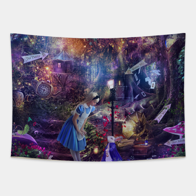 Alice in wonderland tapestry 2025