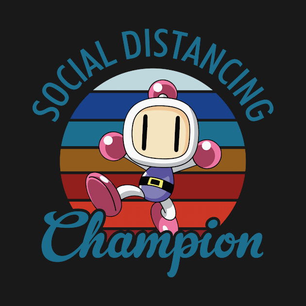 Bomberman Social Distancing Champion by Rebus28
