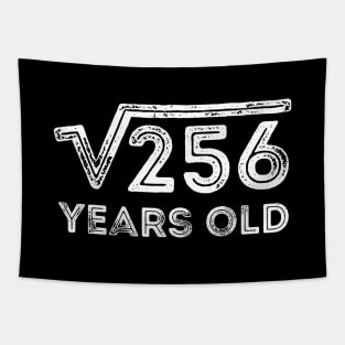 Square Root of 256 Years Old (16th birthday) Tapestry