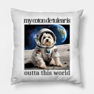 Outta This World Coton de Tulear Pillow