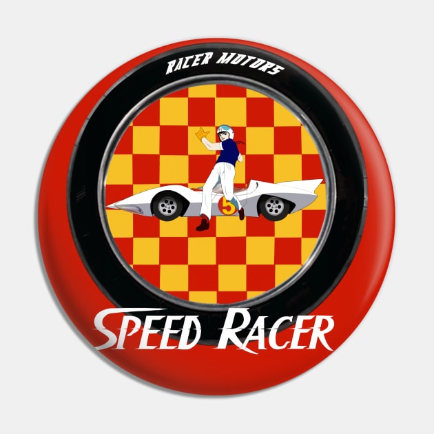 Speed Racer Leap - Tire Pin by DistractedGeek