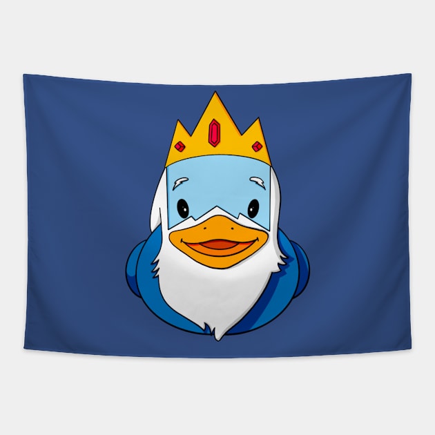 Ice King Rubber Duck Tapestry by Alisha Ober Designs