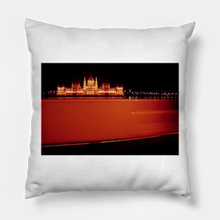 Red Flash in Hungary Pillow