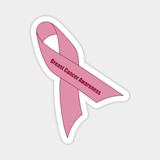 Pink Breast Cancer Awareness Ribbon Magnet