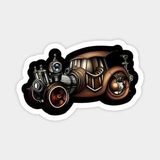 Steampunk Racer Magnet