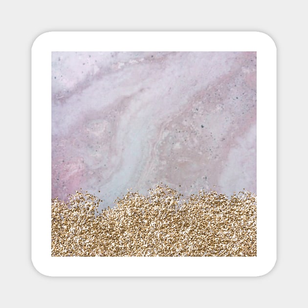 Marble gold rush IV Magnet by marbleco