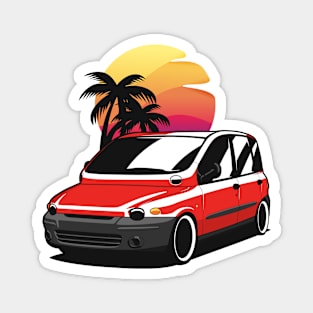 Red Multipla Sunset Magnet