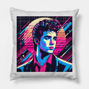 You Belong to the City 80s Synthwave Pillow