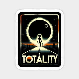 Total Solar Eclipse-Totality 2024 Alien Eclipse Road Trip T-Shirt Magnet