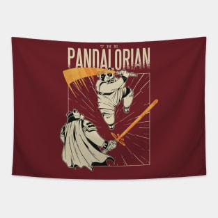 Panda Swordsman Parody T-shirt Tapestry