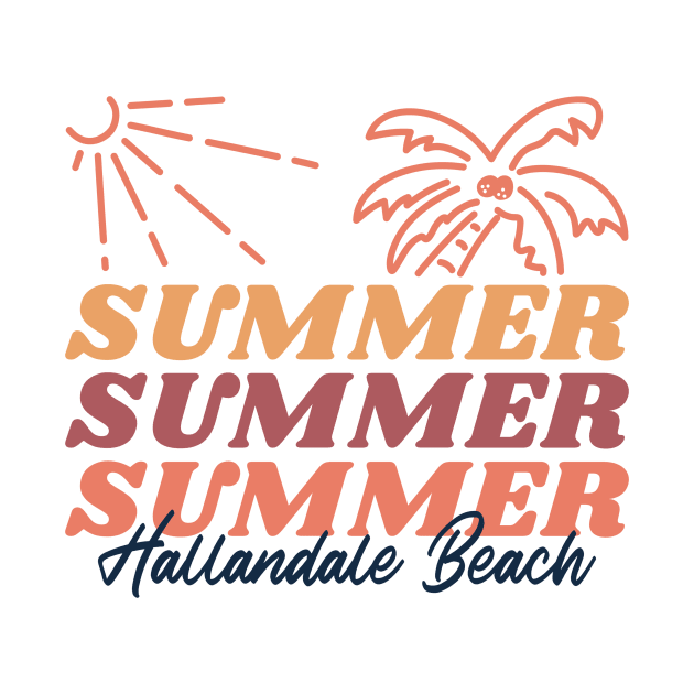 Summer Sunshine Hallandale Beach Florida by Be Yourself Tees