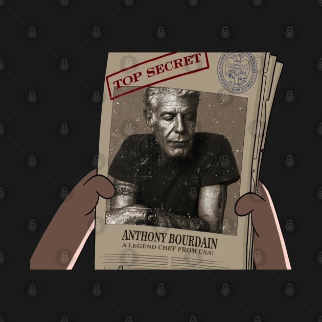 anthony bourdain-animation in the newspaper by ShionTji