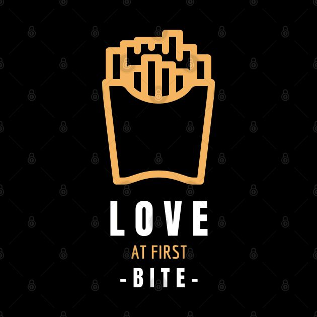 French Fries - Love at First Bite - Fries Lovers Gift by stokedstore