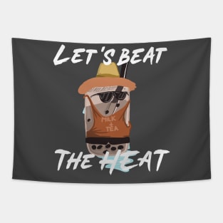 Let's Beat the Heat Milk Tea Summer Design 1 Tapestry