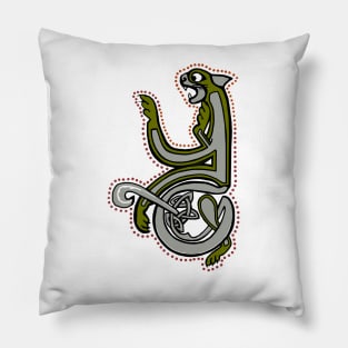 Celtic Cat Letter Y Pillow