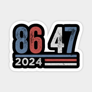 8647 Anti Trump Retro Vintage Magnet