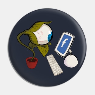 A Facebook Addict Pin