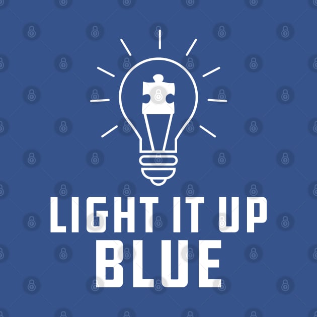 Autism - Light it up blue by KC Happy Shop