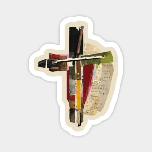 John 3:16 Abstract Cross Scripture Art Magnet