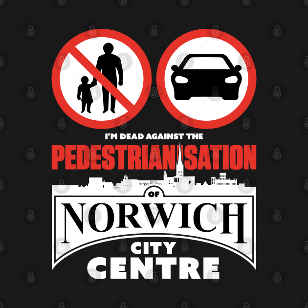 The Pedestrianisation of Norwich City Centre (white-out) by andrew_kelly_uk@yahoo.co.uk