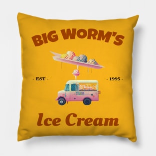 Big Worm's Ice Cream Pillow