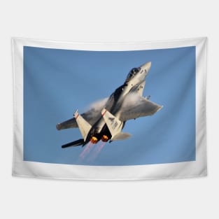 F-15 Eagle Afterburner Vapor Climb Tapestry