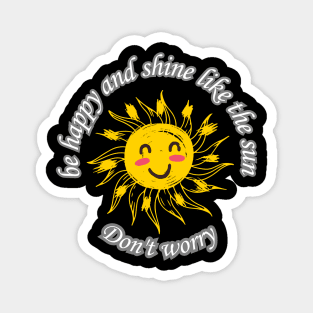 tarot smiling sun and happy shining sun Magnet