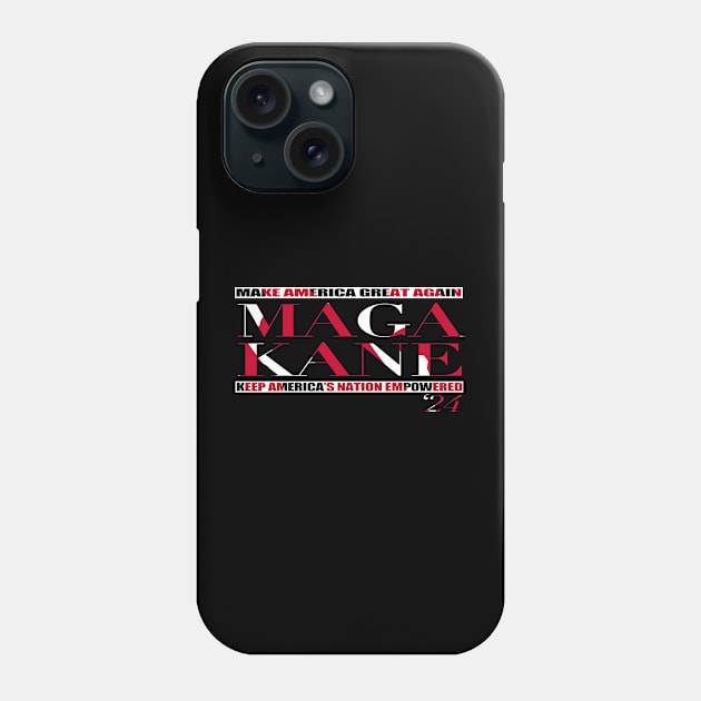 MAGA KANE Red & White Phone Case by Jumping the Guardrail