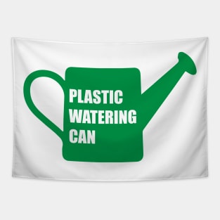 Green - plastic watering can (For a fake Chinese rubber plant) Tapestry