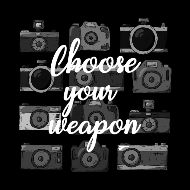 Choose Your Weapon Funny Camera Photography by Corncheese