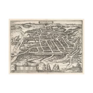 Vintage Map of Vilnius Lithuania (1581) T-Shirt