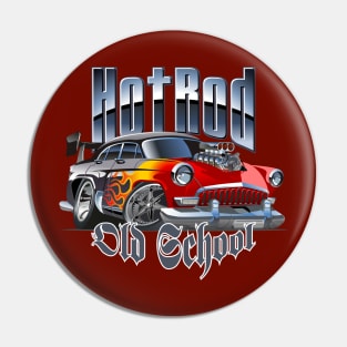 Cartoon hotrod Pin