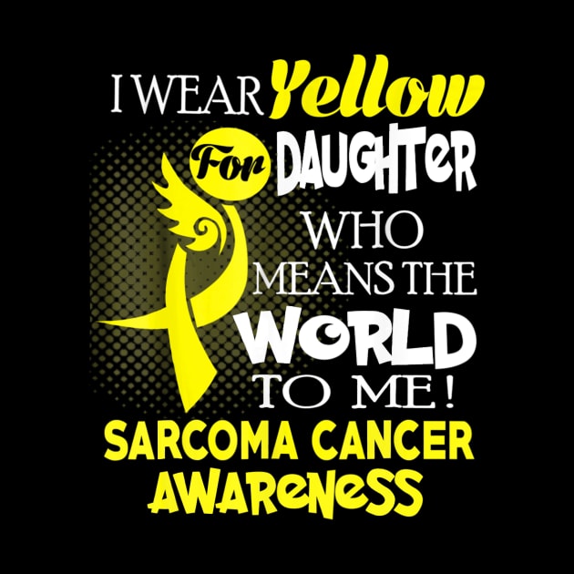 I wear Yellow ribbon for my Daughter Sarcoma cancer by LaurieAndrew