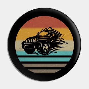 Vintage Jeep Sunset Jeeps Pin